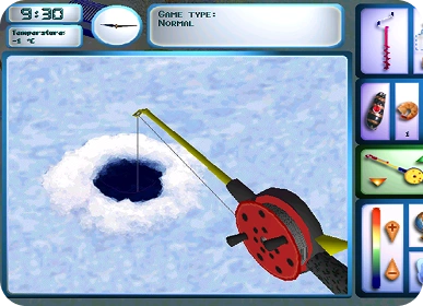 Fishing action scene